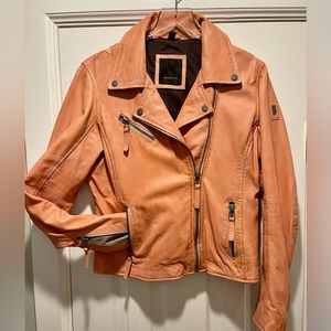 MAURITIUS Christy Star Detail Leather Jacket